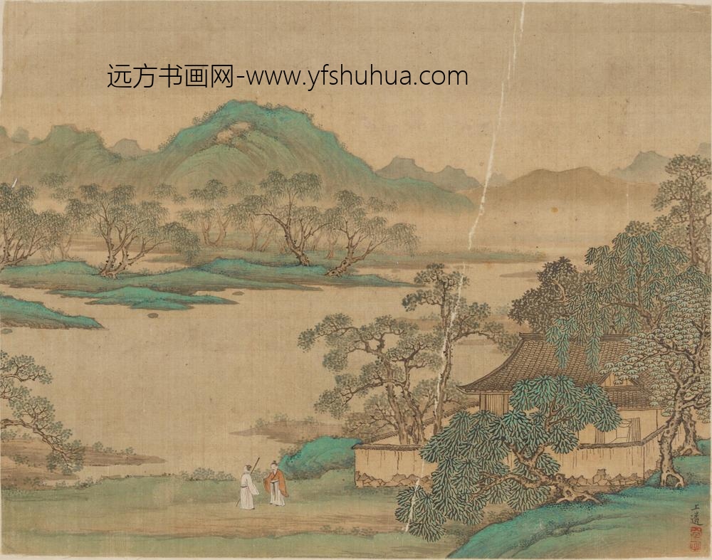 万上遴_山水图册_