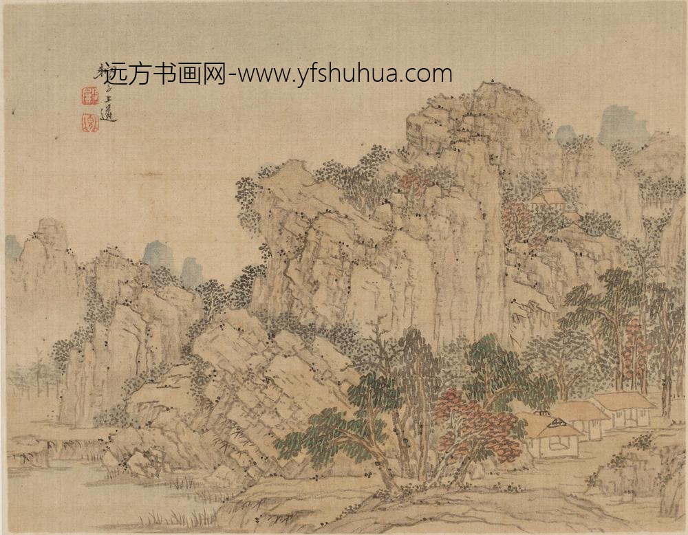万上遴_山水图册_