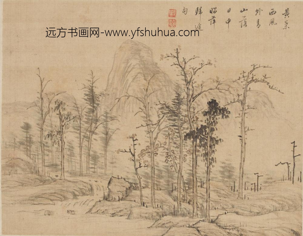 万上遴_山水图册_