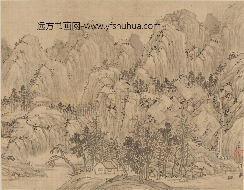 万上遴_山水图册_