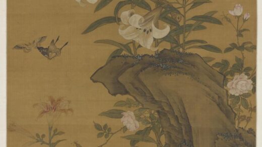 上睿 瀞睿 百合湖石蛱蝶图.jpg