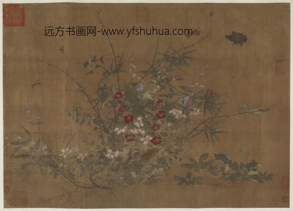 丘余庆_花卉草虫图