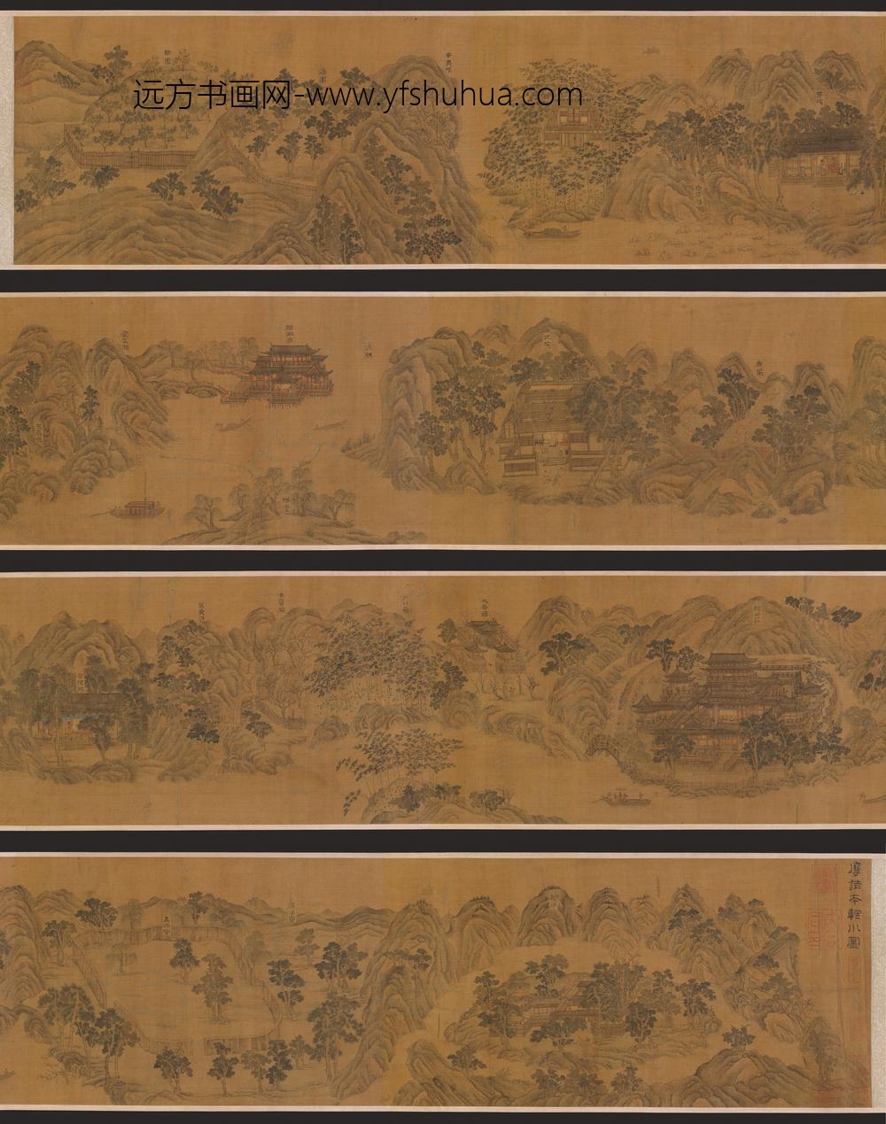 临王维辋川图.北宋.郭忠恕绘（传）.×像素.美国弗利尔美术馆藏