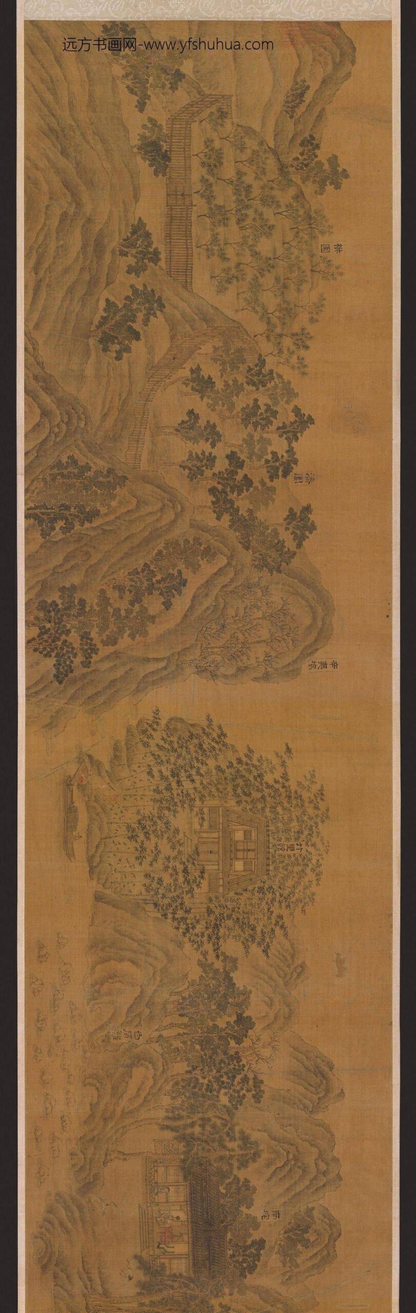 临王维辋川图.北宋.郭忠恕绘（传）.×像素.美国弗利尔美术馆藏_