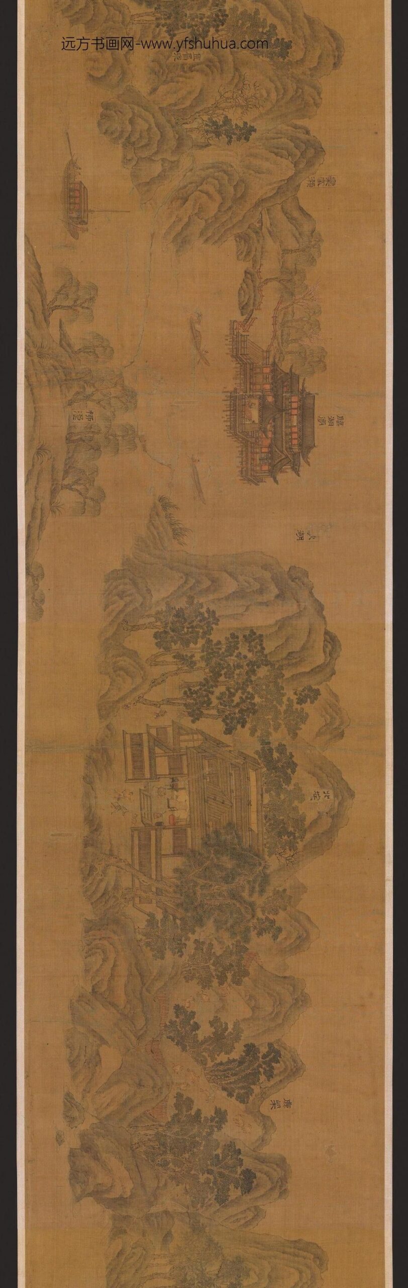 临王维辋川图.北宋.郭忠恕绘（传）.×像素.美国弗利尔美术馆藏_