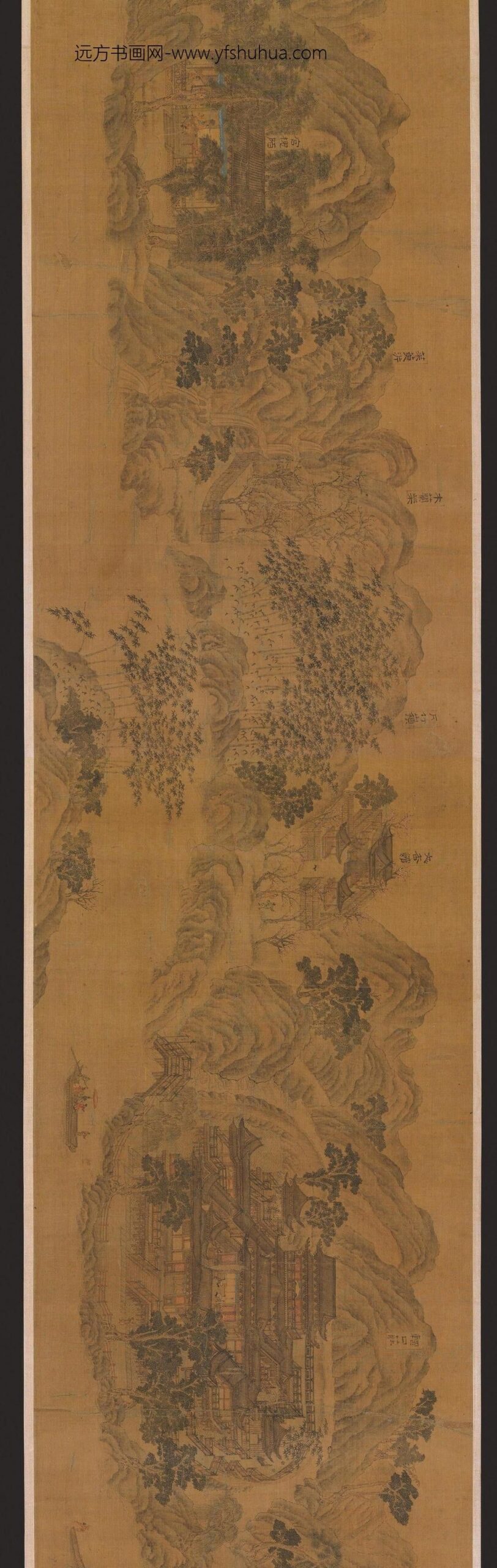 临王维辋川图.北宋.郭忠恕绘（传）.×像素.美国弗利尔美术馆藏_