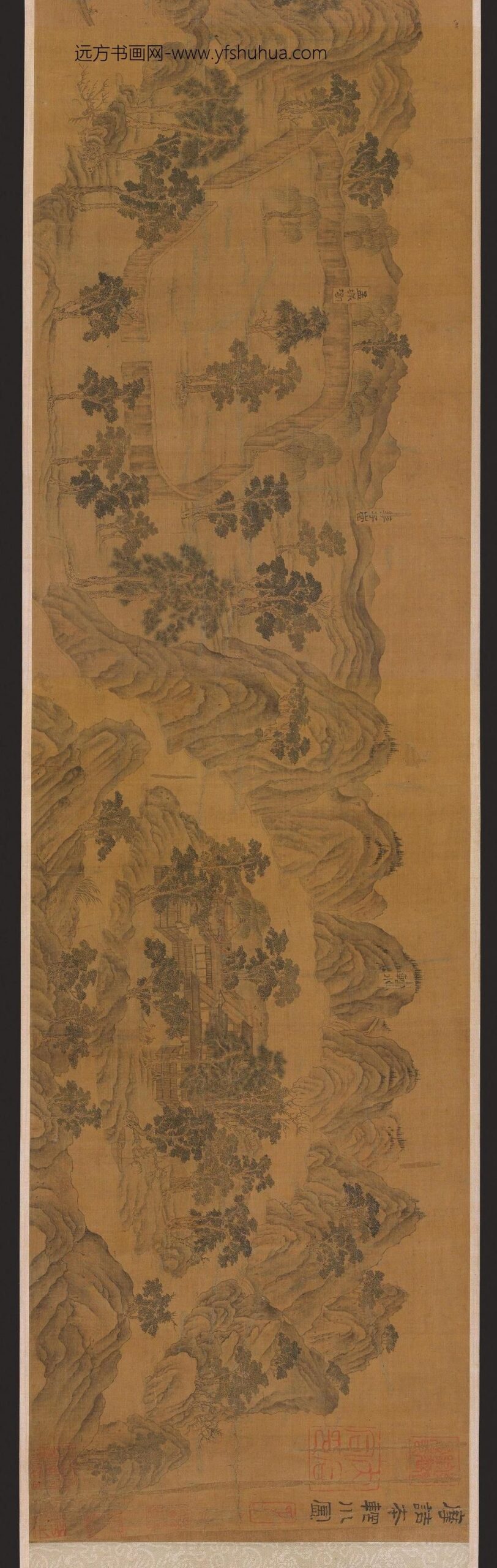 临王维辋川图.北宋.郭忠恕绘（传）.×像素.美国弗利尔美术馆藏_