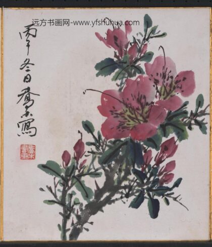 乔木 杜鹃花图卡纸.jpg