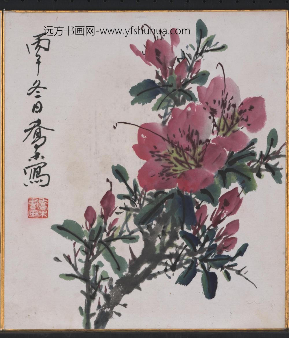 乔木_杜鹃花图卡纸