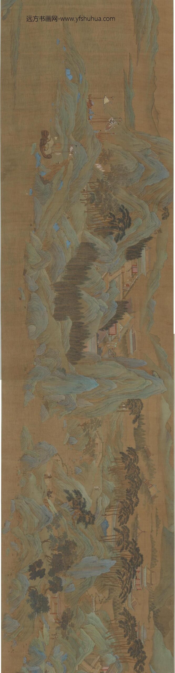 仇英_上林苑校猎图卷_