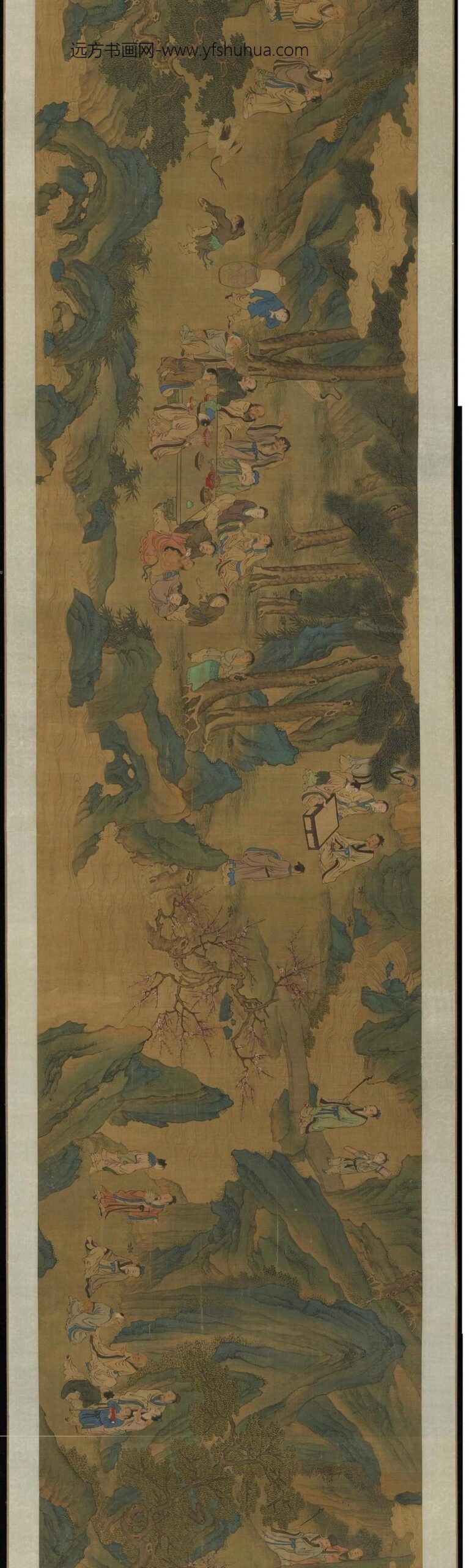 仇英_山水群仙图_