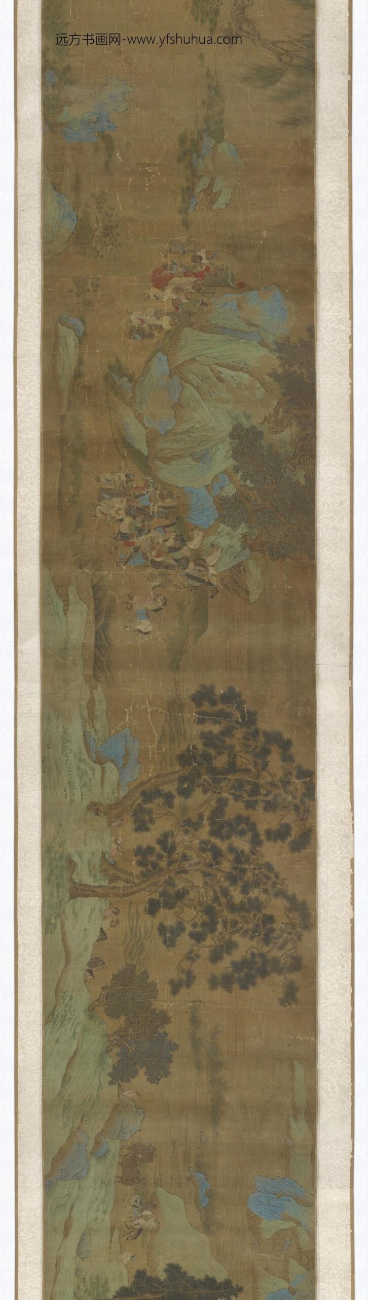 仇英_汴桥会盟图卷_
