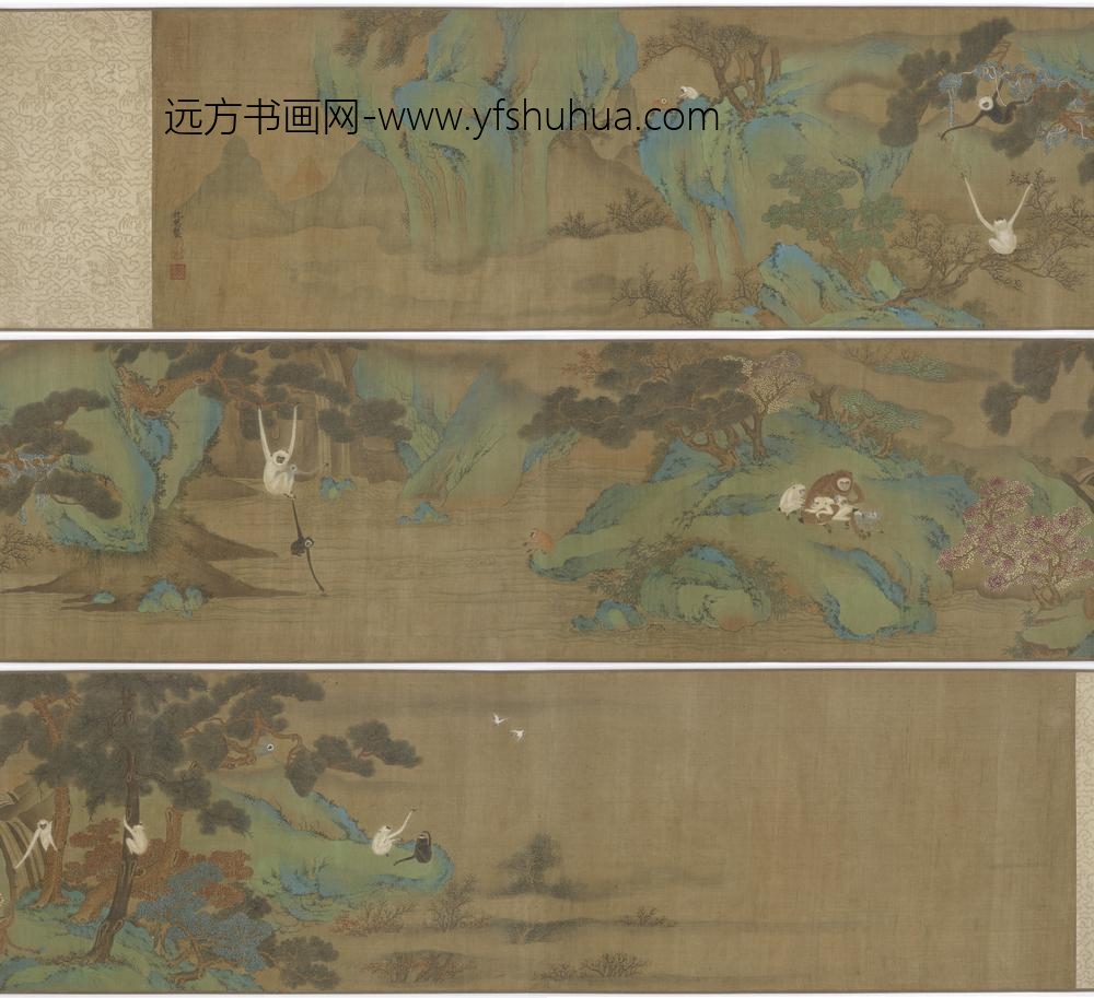 仇英_猿鹤山水图