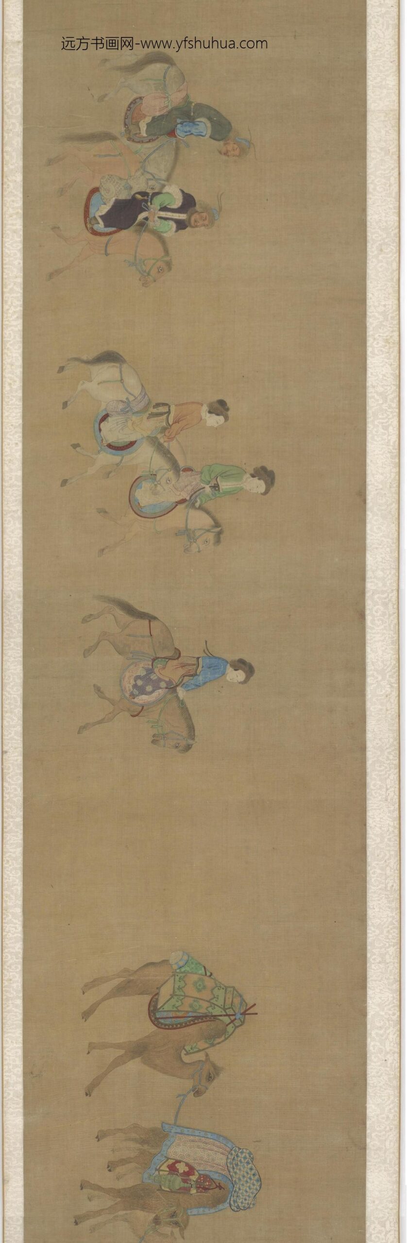 仇英_蔡文姬归汉图卷_