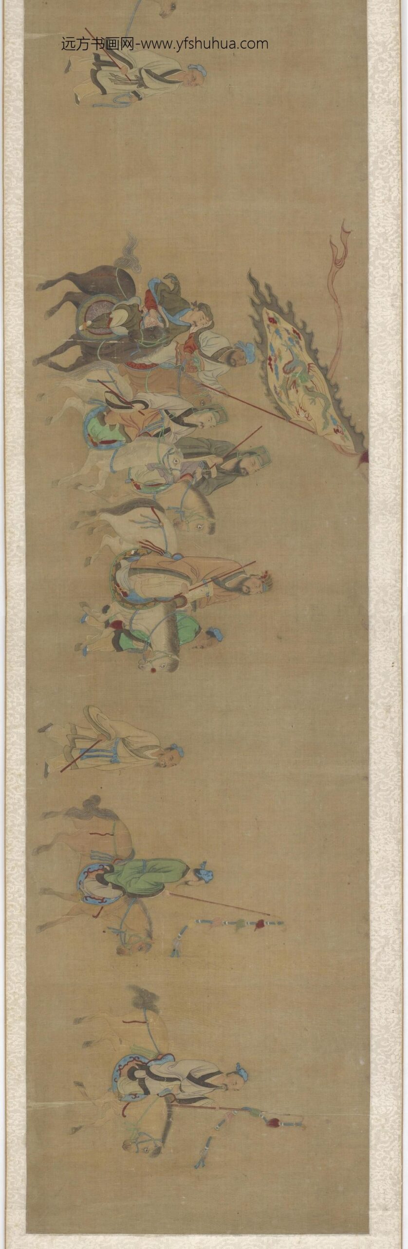仇英_蔡文姬归汉图卷_