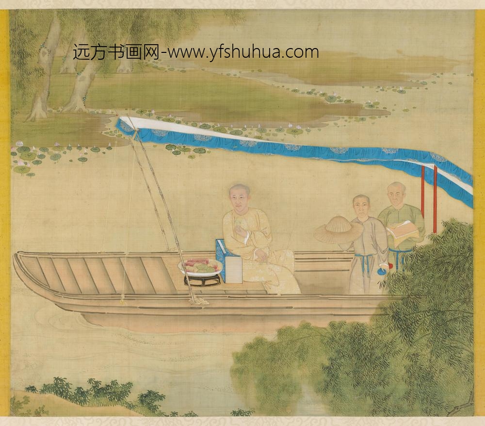 佚名_怡亲王胤祥泛舟行乐图