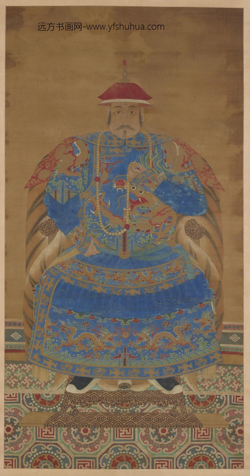 佚名_清代朝臣夏装肖像