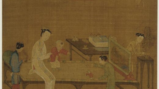 佚名 清母子与三婢女图册页.jpg