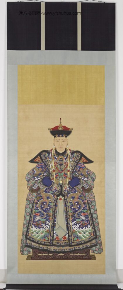 佚名 满族贵族女性肖像（皇后侍女）.jpg