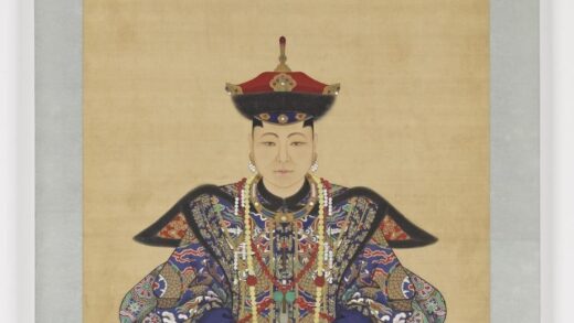 佚名 满族贵族女性肖像（皇后侍女）.jpg