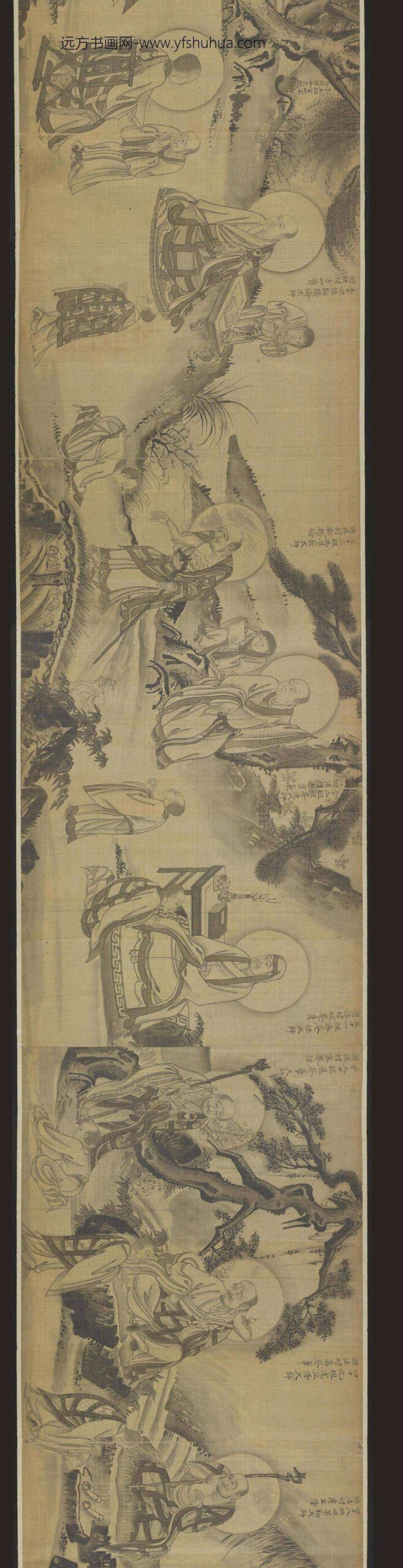 佚名_禅宗祖师图卷（源远流长）_