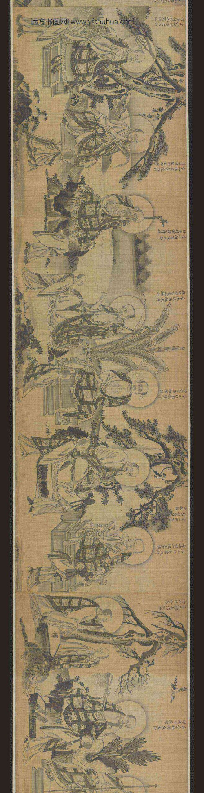 佚名_禅宗祖师图卷（源远流长）_