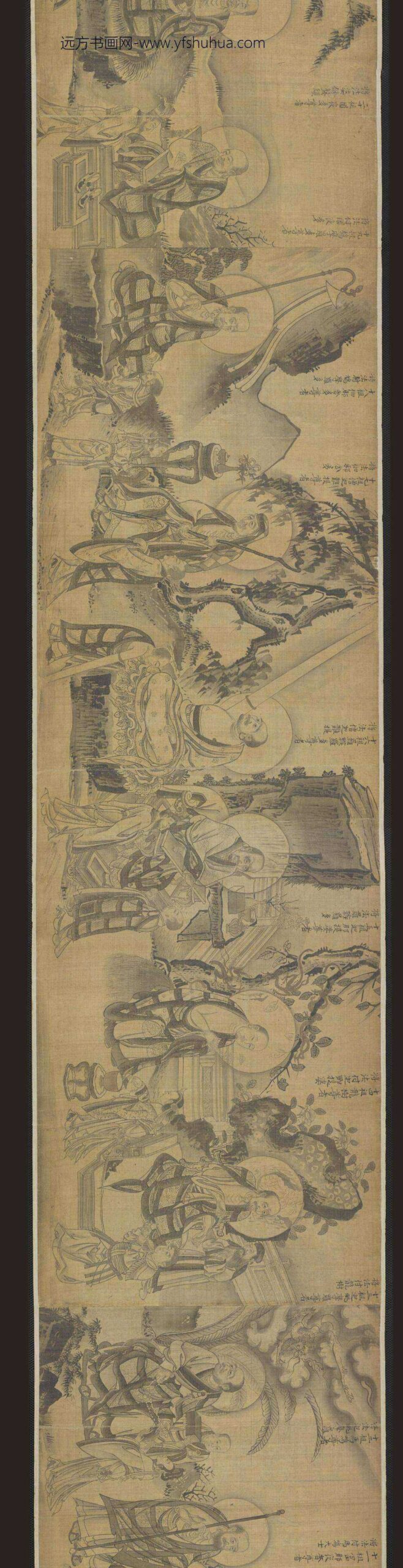 佚名_禅宗祖师图卷（源远流长）_
