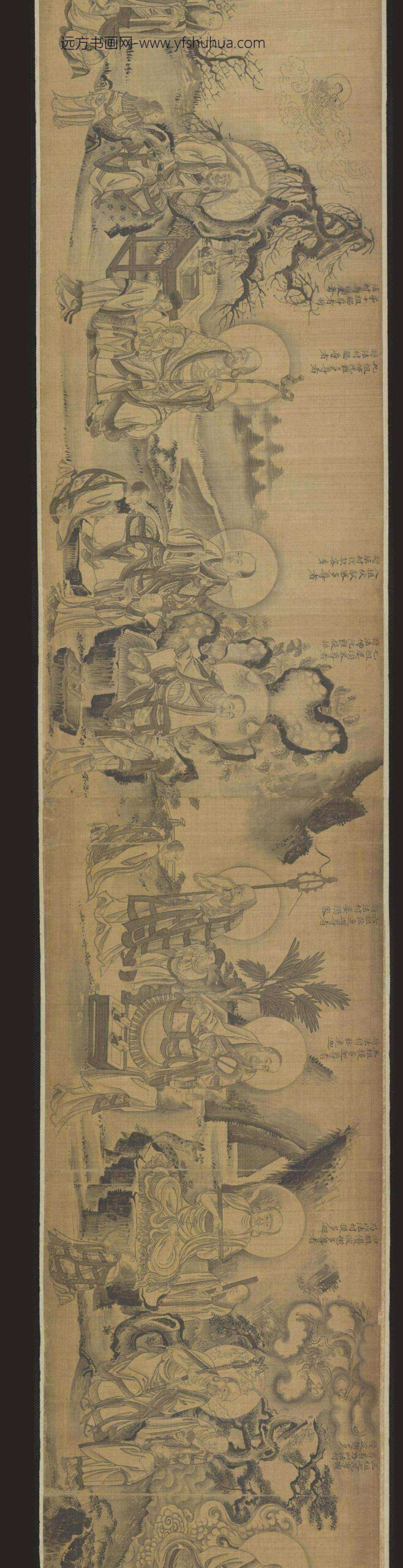佚名_禅宗祖师图卷（源远流长）_