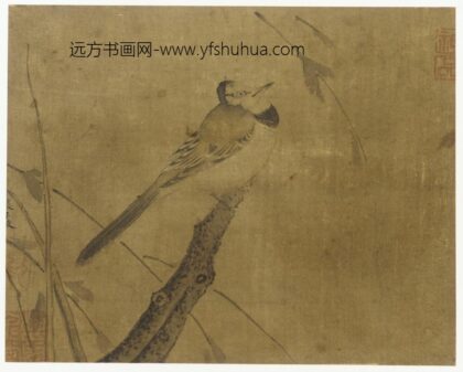 佚名 秃枝栖鸟图.jpg