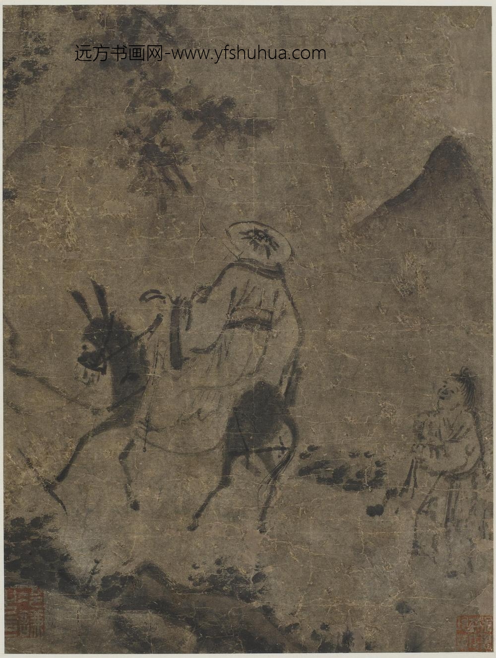 佚名_策蹇山道图