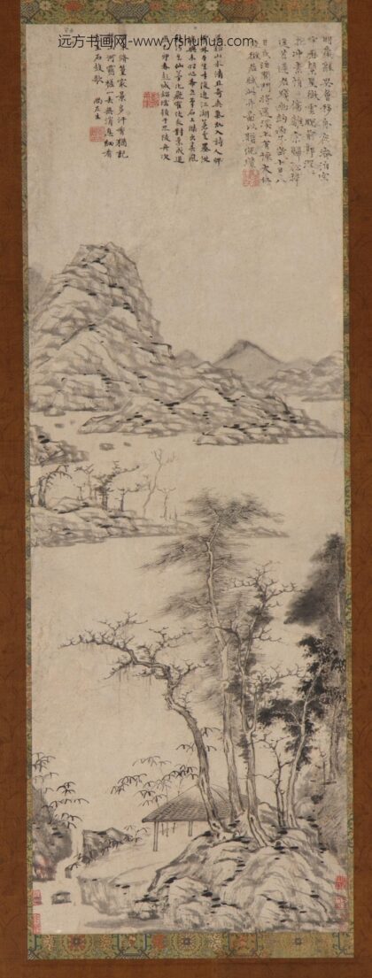 倪瓒 湖山林木图.jpg