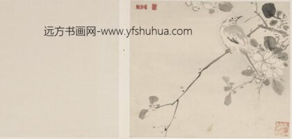 刘期侃 花枝栖禽图.jpg
