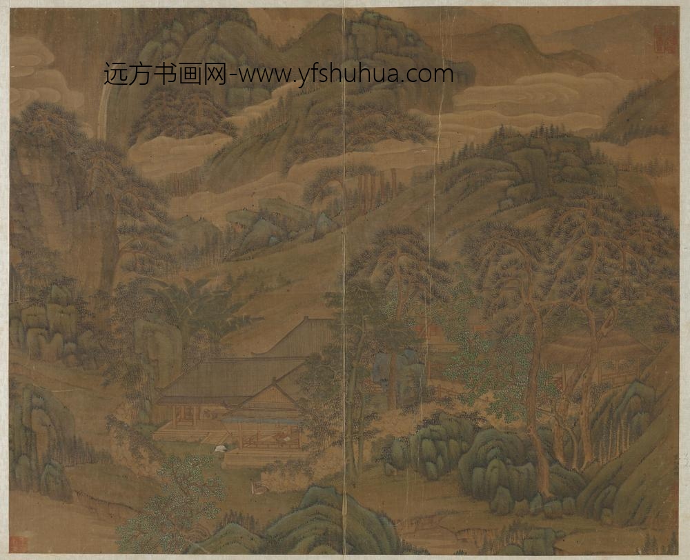 刘松年_岩树山居图