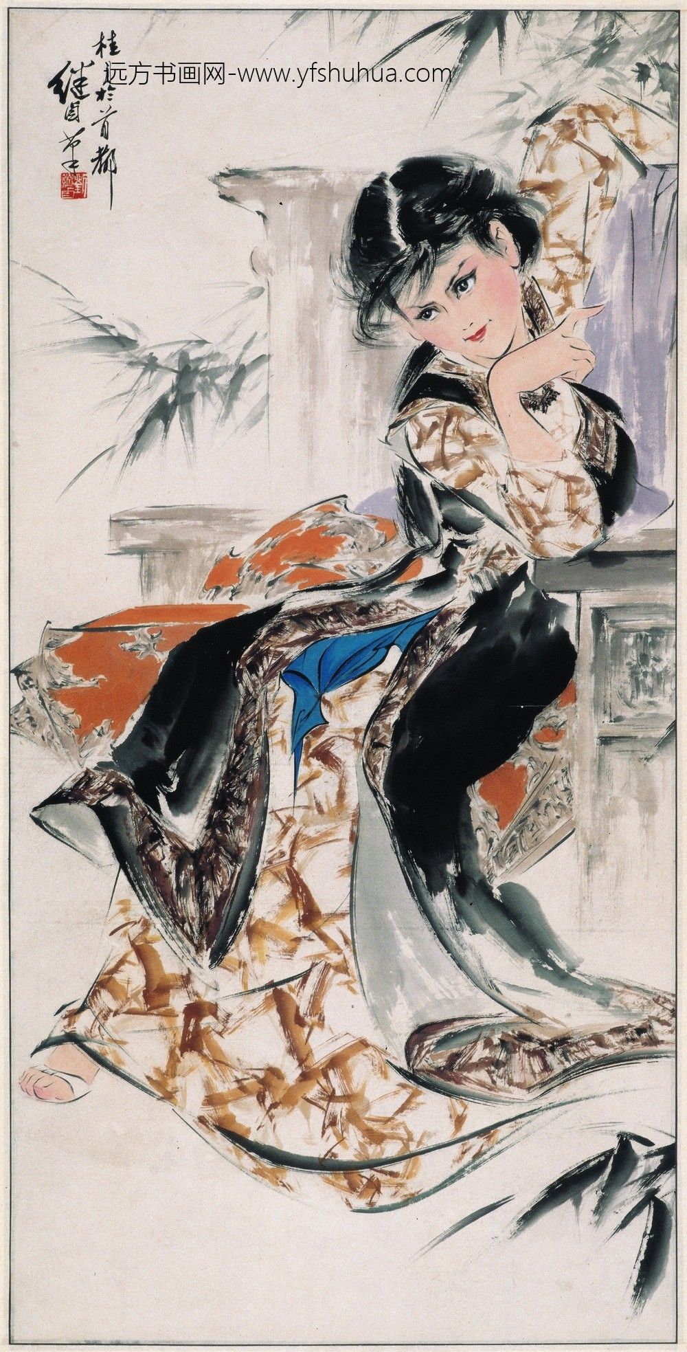 刘继卤_仕女图