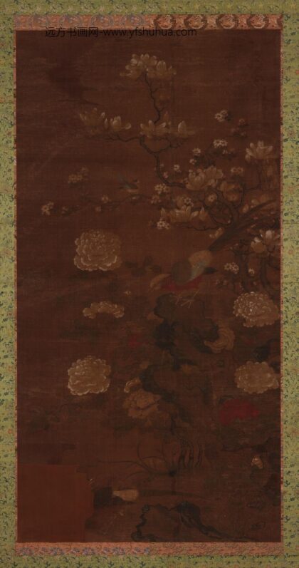 卫光远 玉堂富贵锦鸡图.jpg