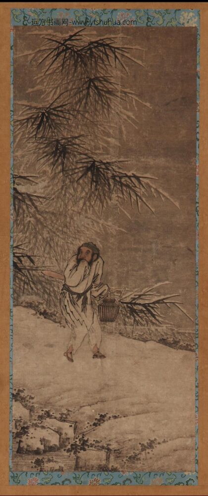 叶广 踏雪渔翁图.jpg