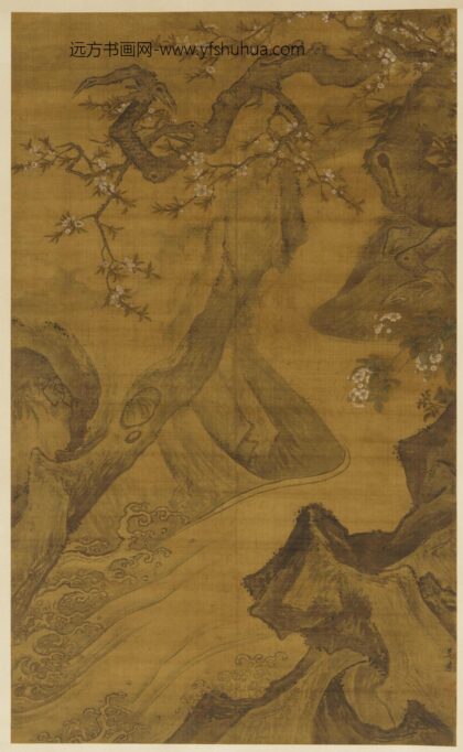 吕纪 桃花飞瀑图.jpg