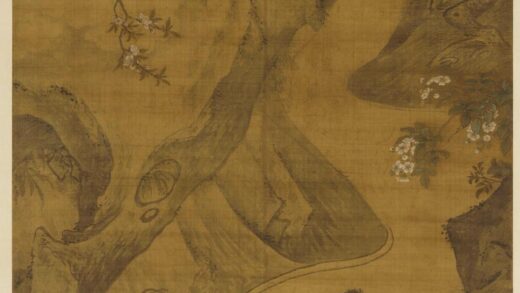 吕纪 桃花飞瀑图.jpg