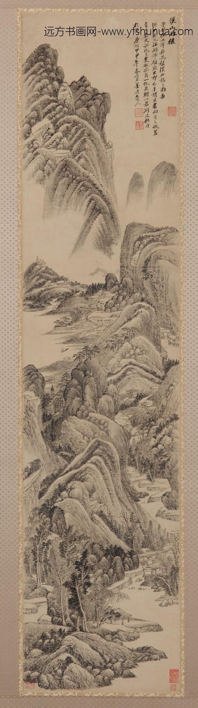 吴历_溪山雨后图