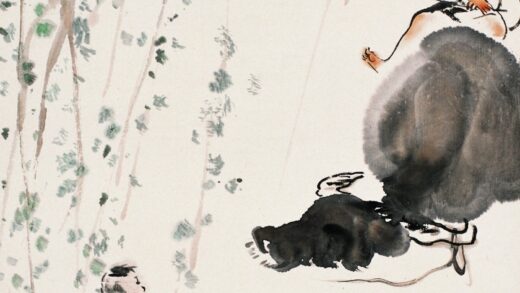 吴山明 浴牛图.jpg