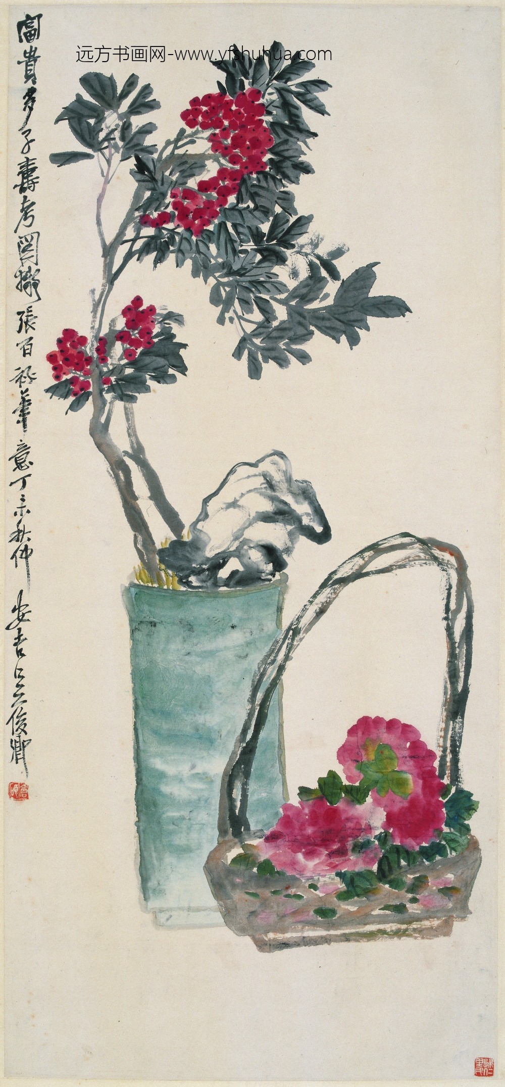 吴昌硕_富贵多子寿考图