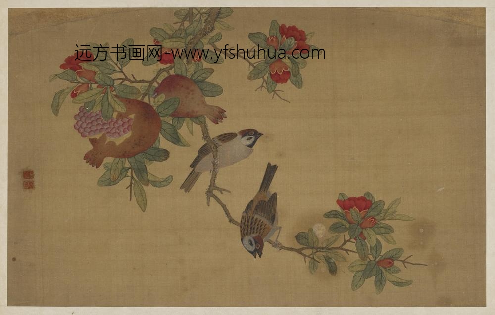 吴章（璋）_石榴花鸟图