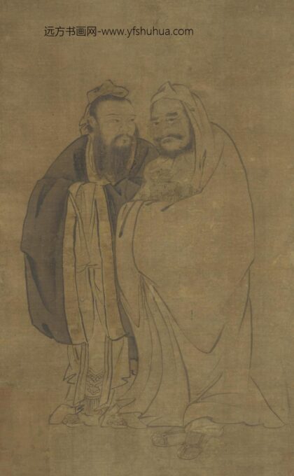 吴道子 孔释抱麒麟图.jpg