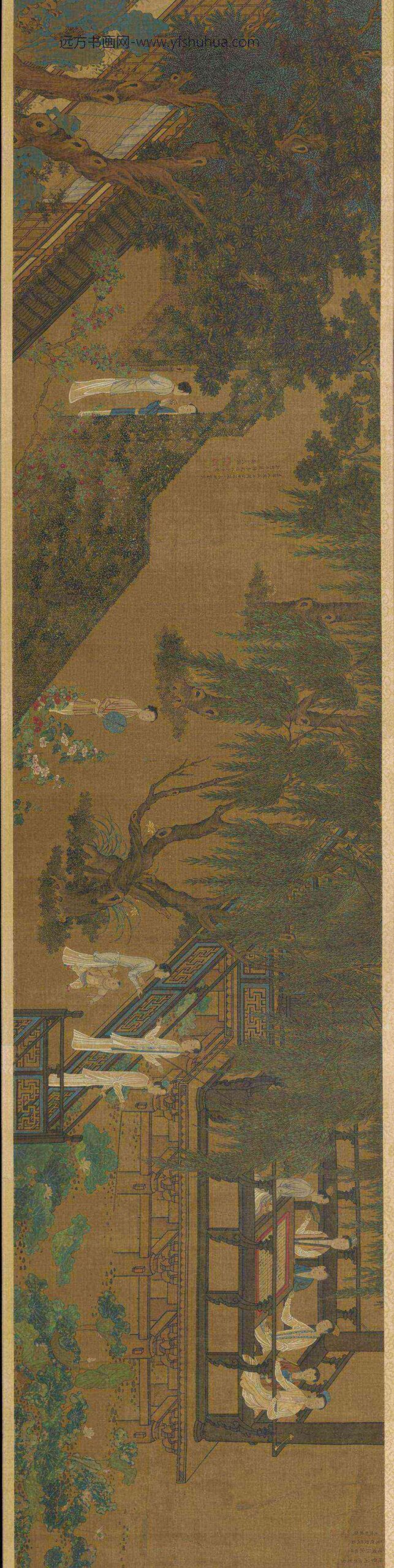 周文矩_荷塘仕女图卷_