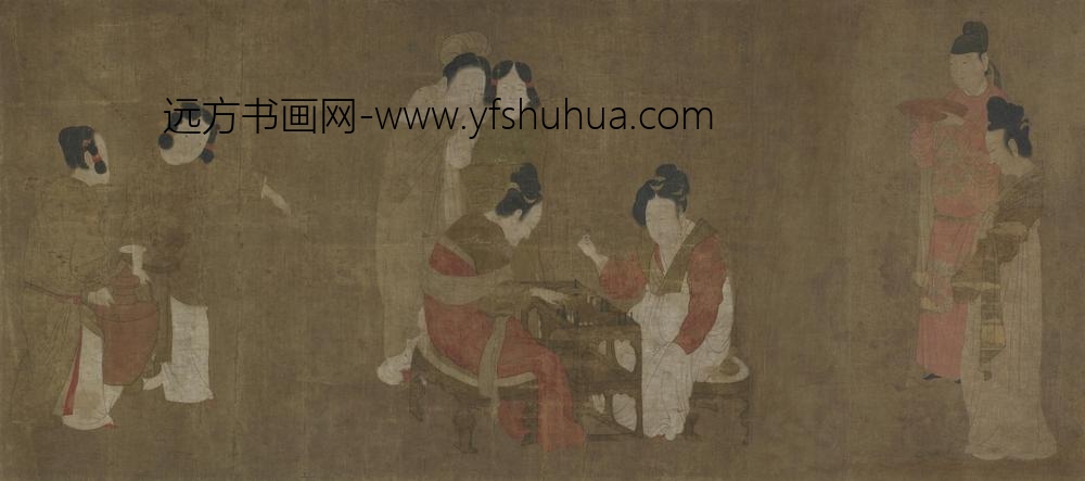 周昉_宫娥掷骰图