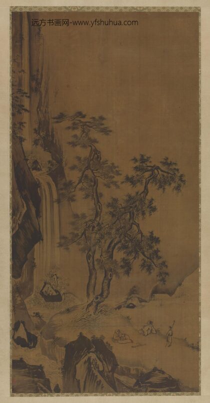 夏圭（珪） 听琴观瀑图轴.jpg