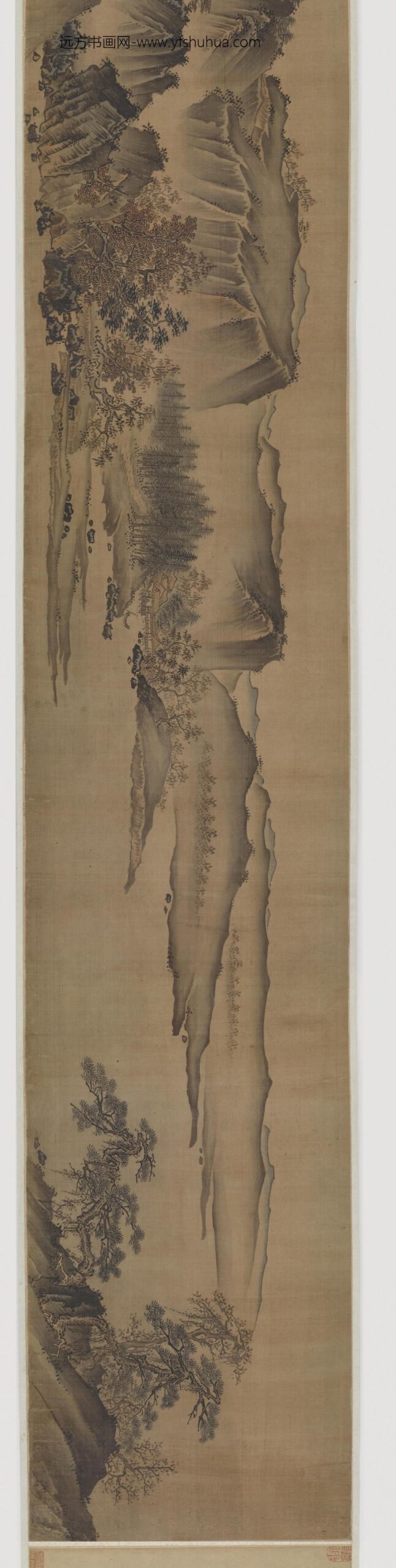 夏圭（珪）_江村图卷（千岩竞秀图）_