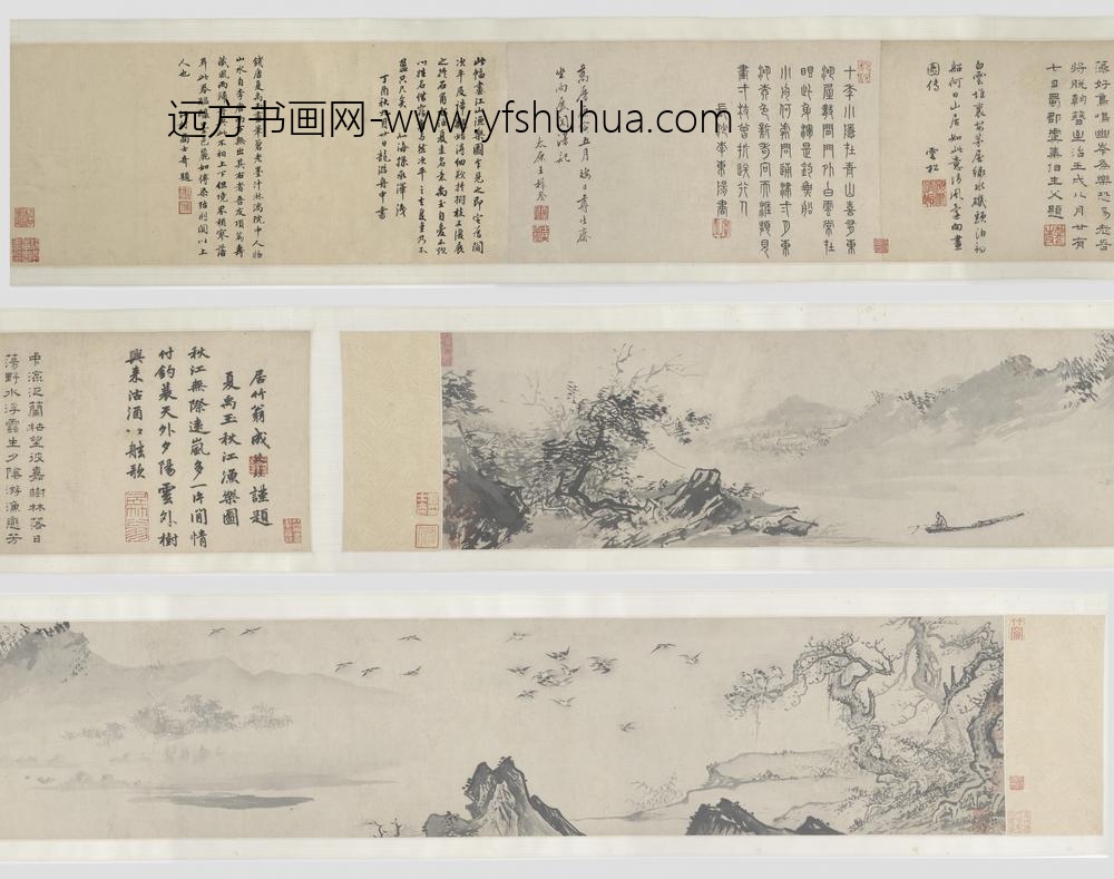 夏圭（珪）_秋江渔乐图卷