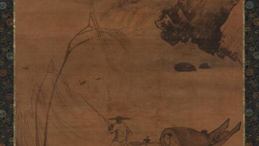夏圭（珪） 鸬鹚捕鱼图.jpg