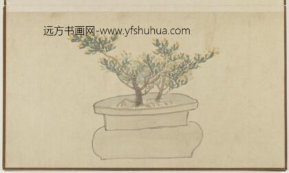 孙克弘 盆供花石册 松.jpg
